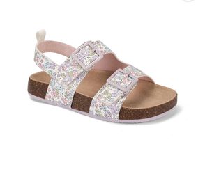 Nwt girls Floral footbed sandals from Oshkosh size 10