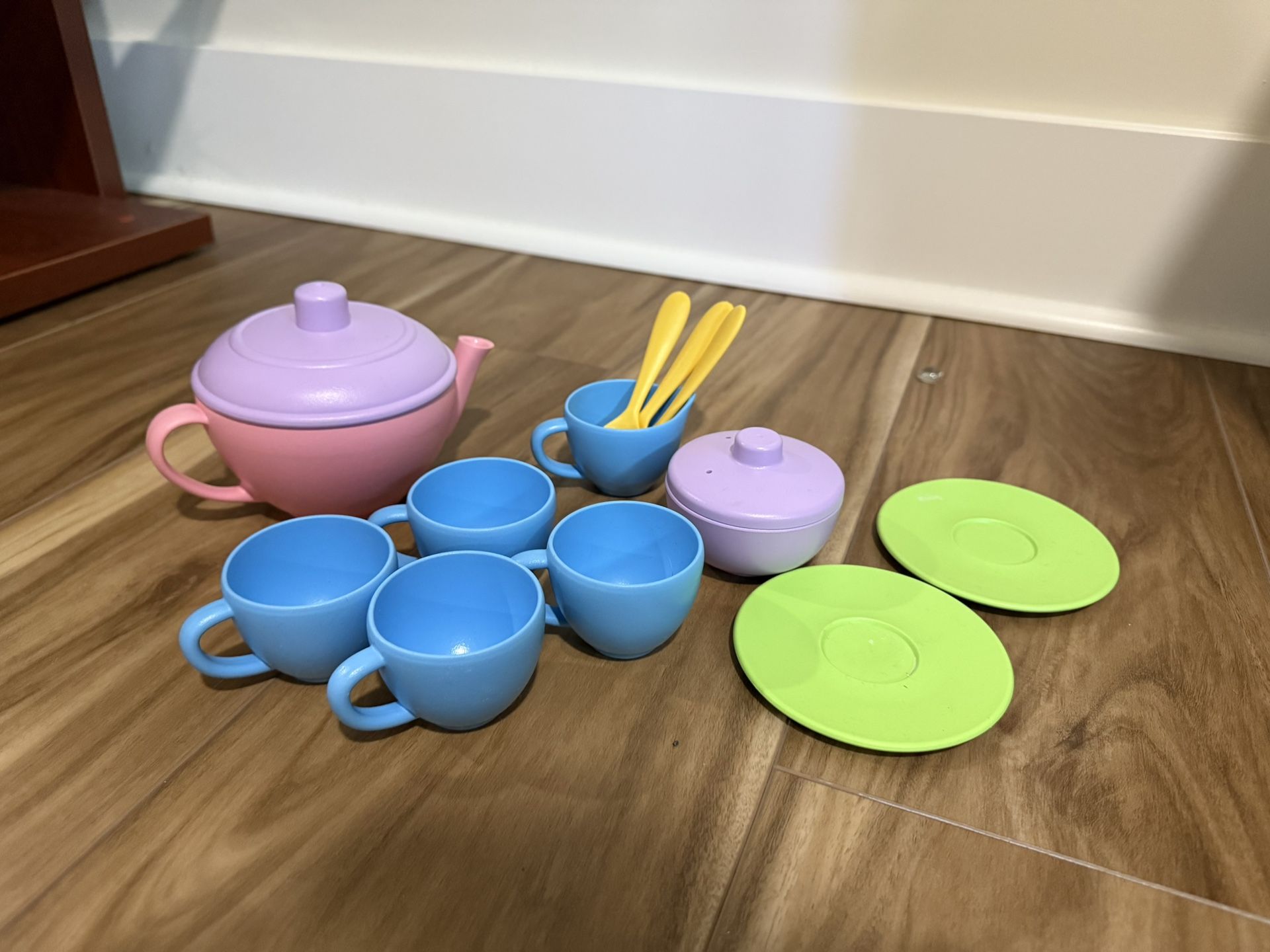 Kids Green Toys Tea Set Pretend Play Toy