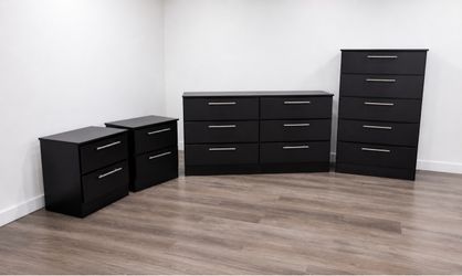 Dresser, chest and 2 nightstands - Cómoda, Gavetero y 2 mesitas de noche