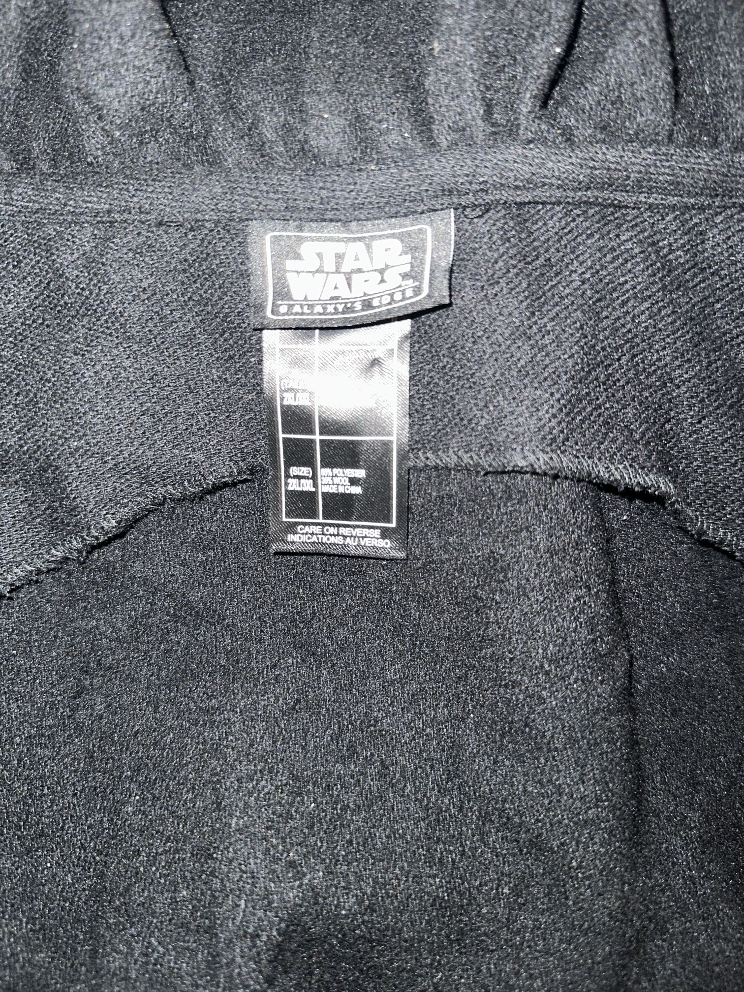 Black Star Wars Jedi/sith Robe Size 2XL
