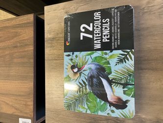 Zenacolor Watercolor Pencils Metal Brush Case Set of 72 Colors