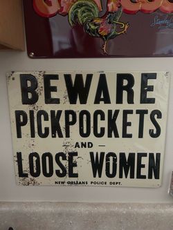 2 Metal Hanging Signs