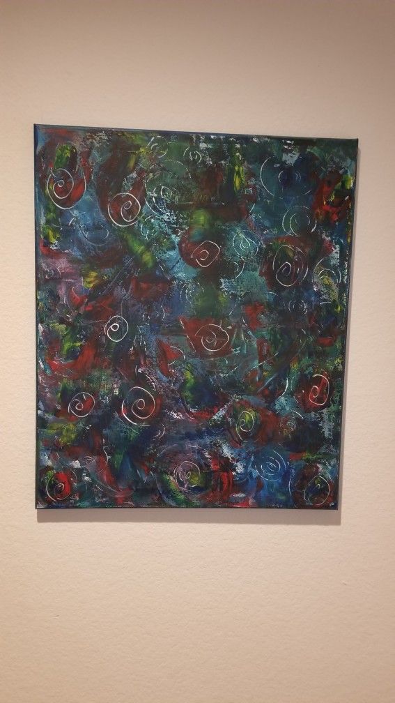 Roses Painting by Francesco Corona local artist.