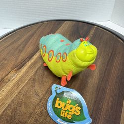 Vintage Disney A Bug’s Life Heimlich Caterpillar 7 Inch Plush