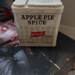 Vintage French's Apple Pie Spice Tin.