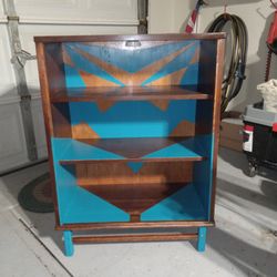 Solid Wooden Display Cabinet/ Bookshelf