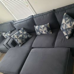 Denim Livingroom Set