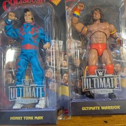 Wwe Coliseum Collection Ultimate Warrior Honky Tonk Man Black Card New