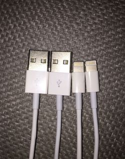 iPhone cables 3 for $10
