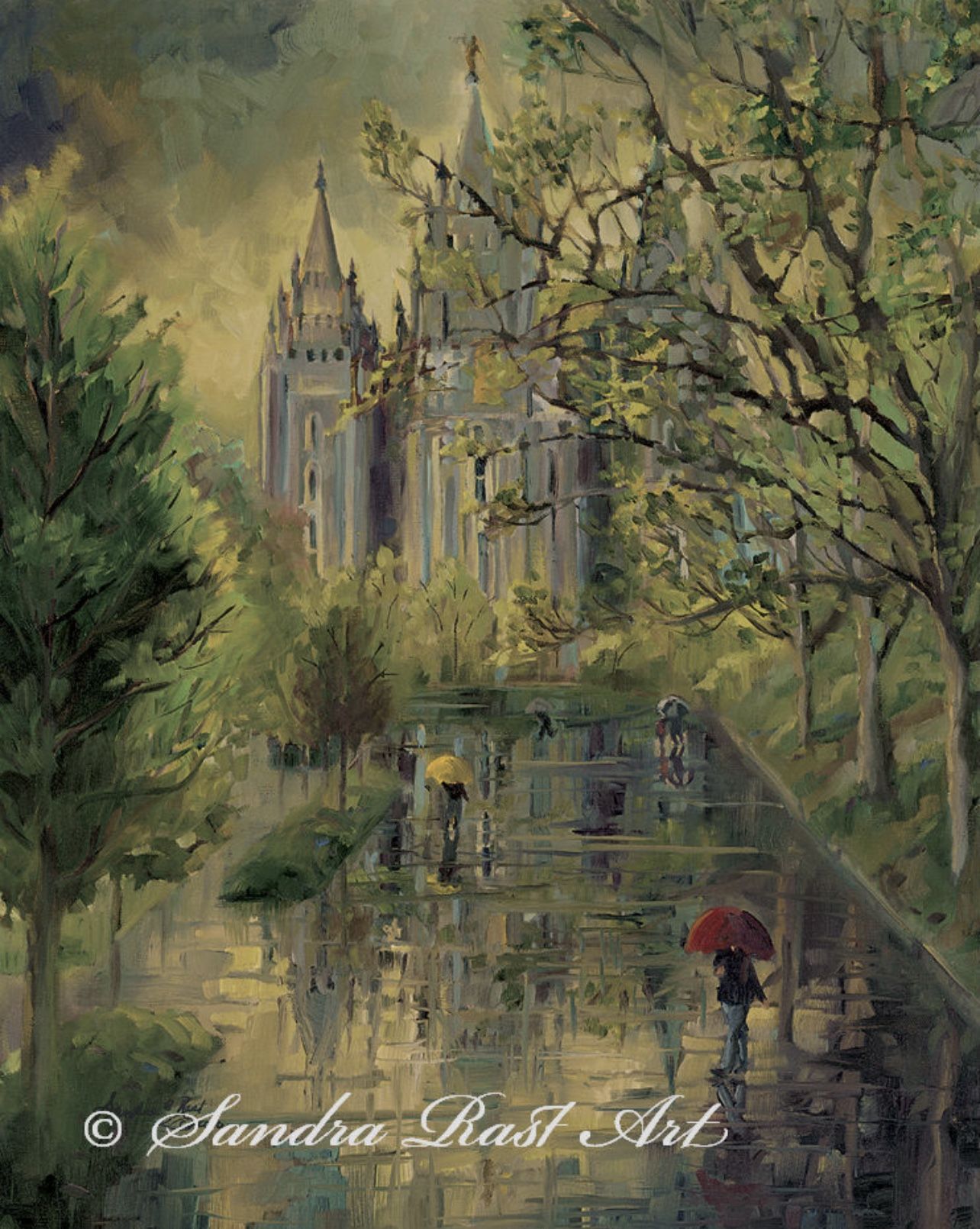 Eternal Reflections Numbered And Signed Sandra Rast Framed Art 34x38