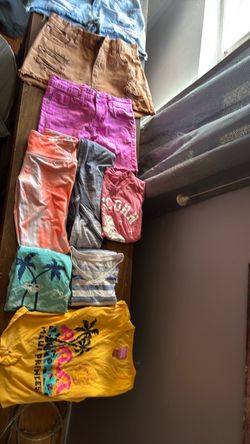 Girls size 7/8 shorts and shirts