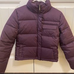 Women’s Purple Puffer Jacket- Great Condition, Like New