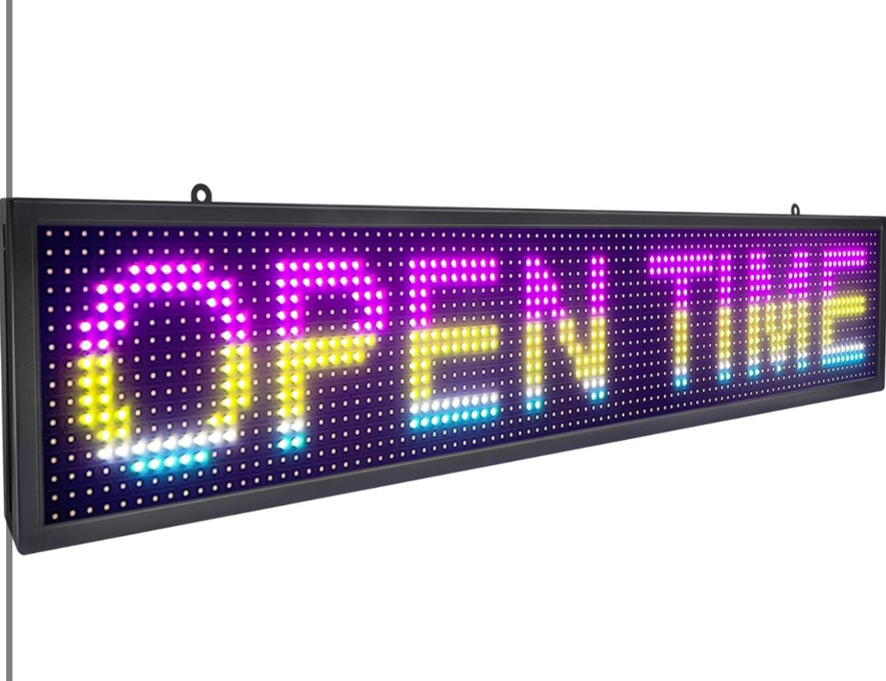 Brand New In The Box- P10 WiFi LED Scrolling Sign 40" x 8" LED Signs RGB Full Color High Brightness Programmable LED Advertising Sign Board with High 