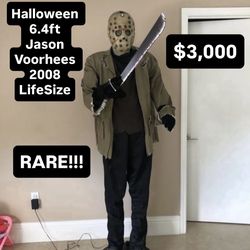Halloween 6.4ft Tall Jason Voorhees Animatronic LifeSize Prop Collectible (RARE 2008)