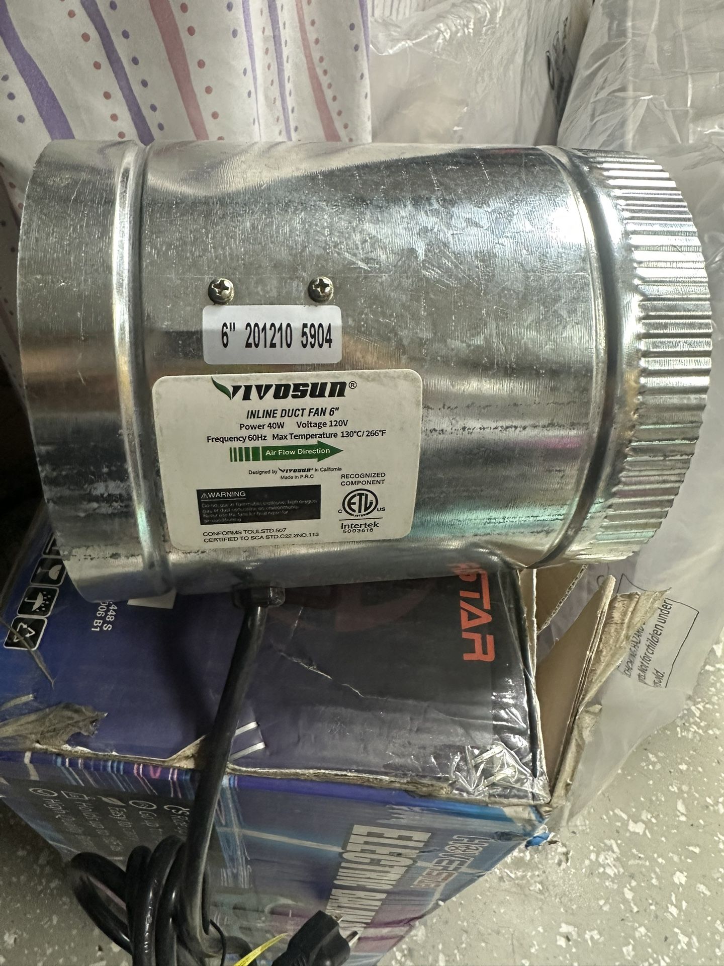 6 Inch Duct Fan