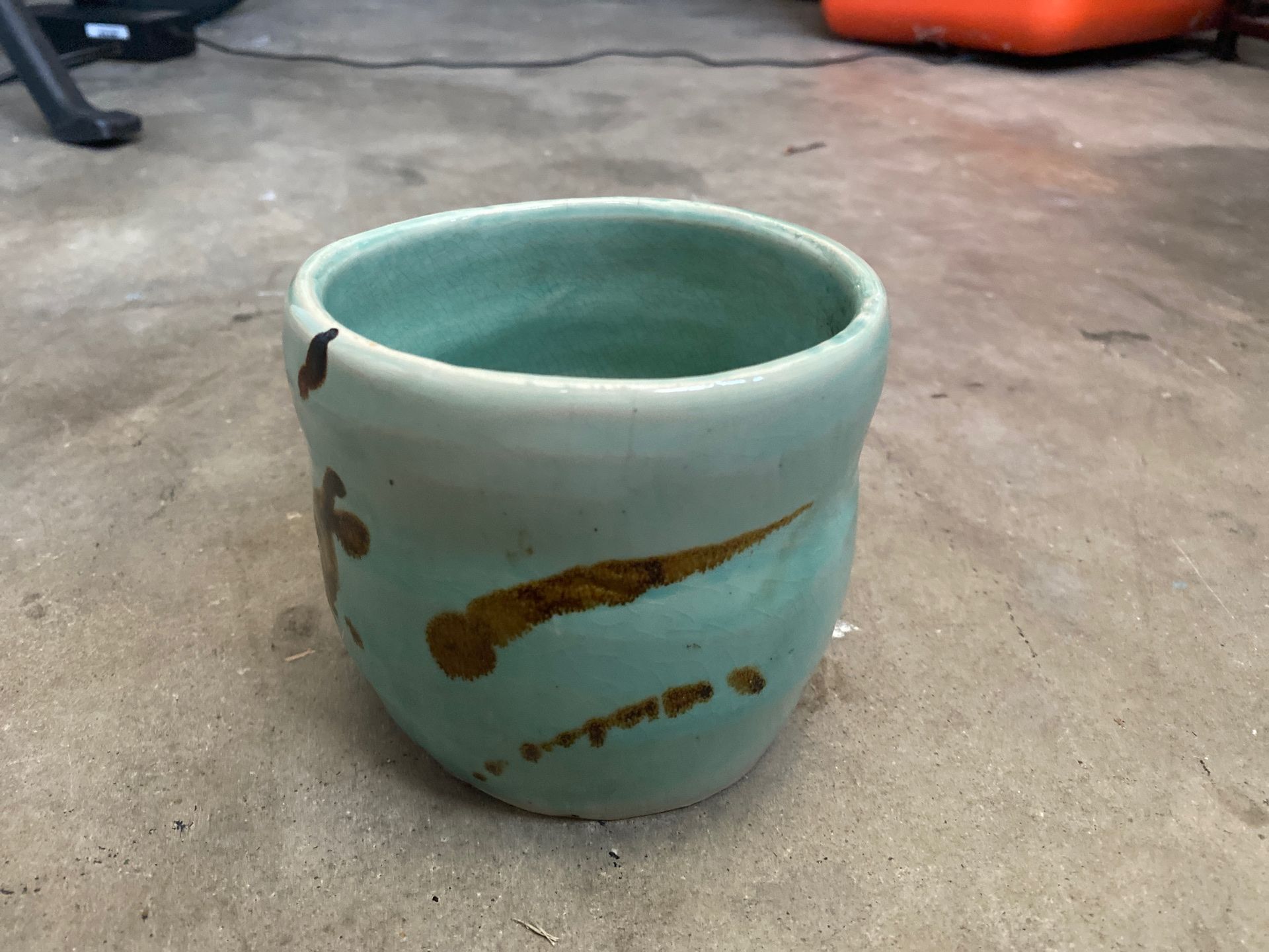 Blue flower pot