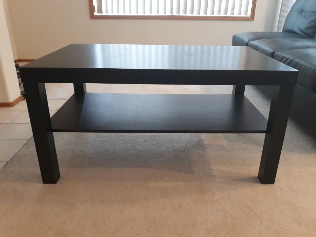 Black coffee table