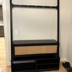 Hall Tree With Shoe Storage