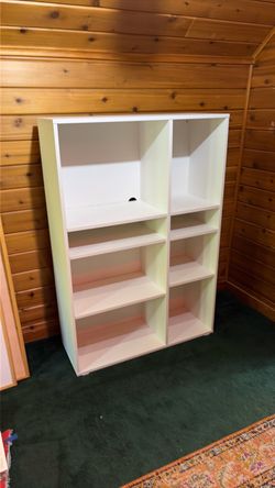 White Ikea bookcase