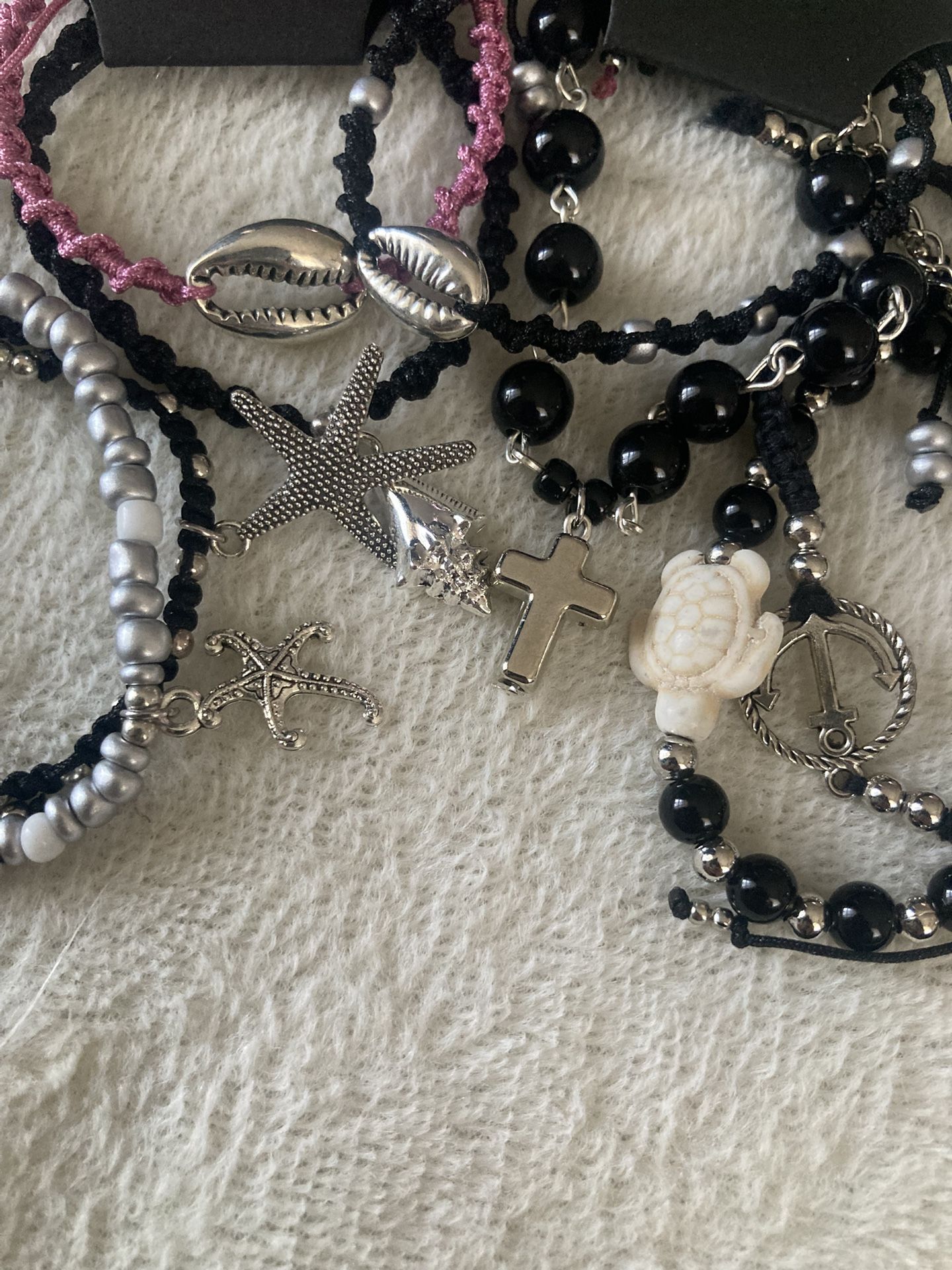 Handmade Black Beach Bracelets