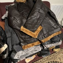 Leather Jacket Top Grain Original  New $200 Each,