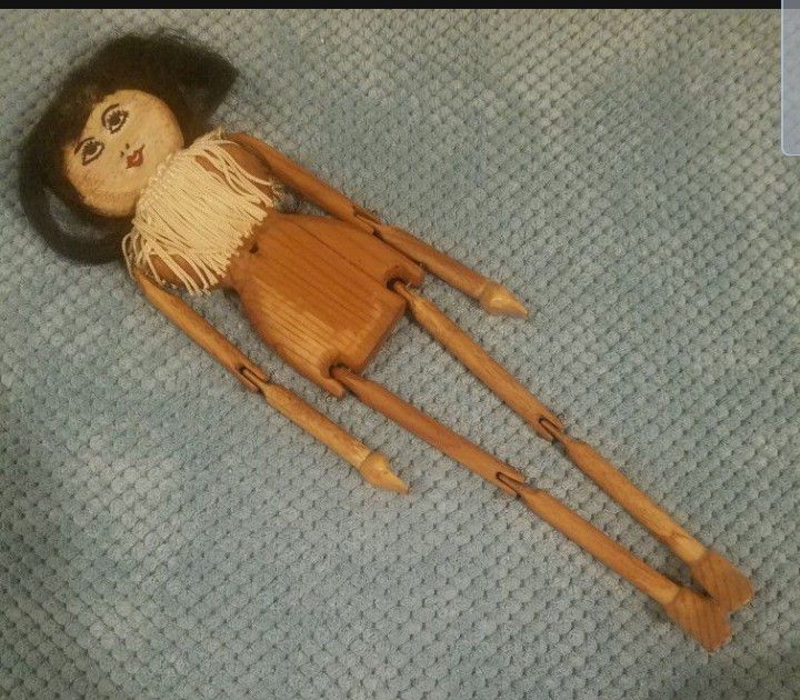 Antique Peg Leg Doll