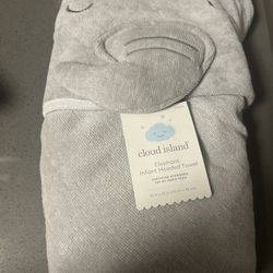 New Large Elephant Baby Hooded Towel 