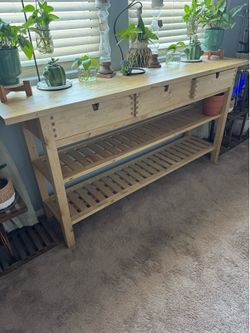 Wood Console Table