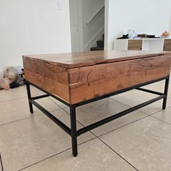 Wood Wooden Coffee Table For Living Room 