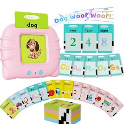 Brandnew Toddler Toys Talking Flash Cards for 1 2 3 4 5 6 Year Old Boys and Girls, Autism Sensory Toys for Autistic Children, Learning Educational Mon