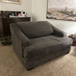 Large Grey Love Seat 