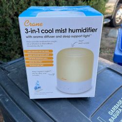 Humidifier - Crane Humidifier 3 In 1 Open Box