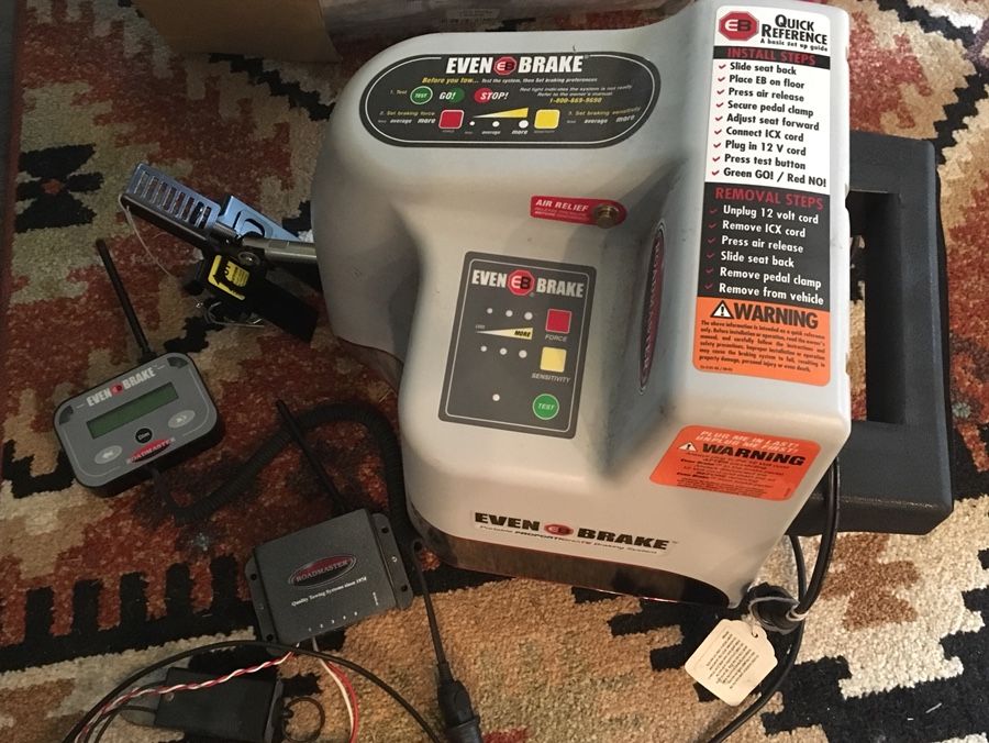 Roadmaster Even Brake tow car braking system Brake Buddy, tow bar for