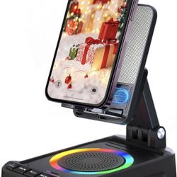 Brand New Wireless Induction Bluetooth Speaker with Phone Stand,