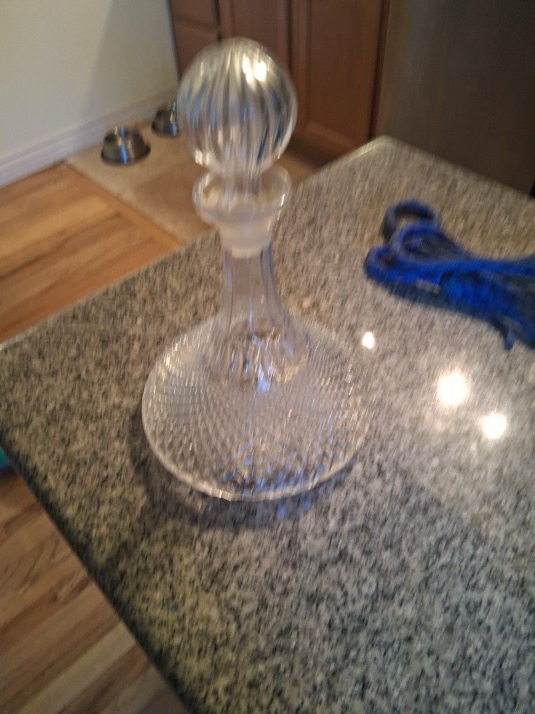 Cut Glass Whiskey Decanter