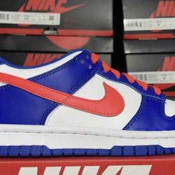 New Nike Low Bright Crimson Game Royal - Men 4 Women 5.5