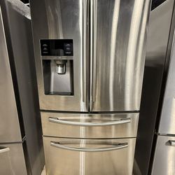 📍 Nice Samsung refrigerator 4 doors stainless steel