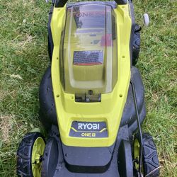 RyobI Electric Lawn Mower Comes With Battery