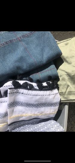 Curtains (3 Sets Of 2 Panels And Drapery Rod Set