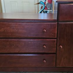Wood Dresser Baby Changing Table 