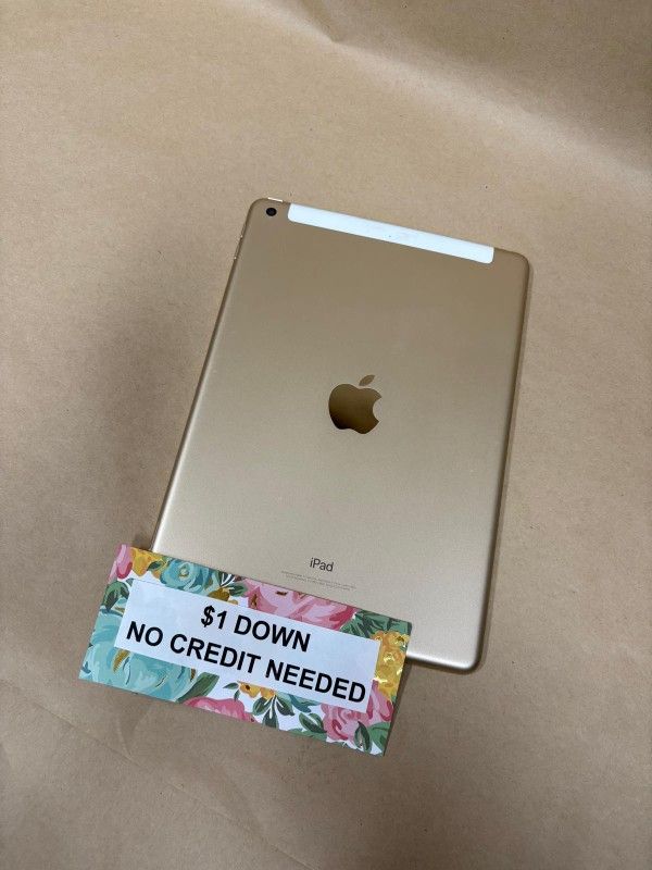 Apple IPad 5th Gen Tablet - Only $1 Today Pay The Rest Later!