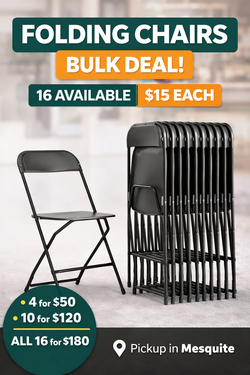 Folding Chairs Heavy Duty – Bulk Deals Available – Like New