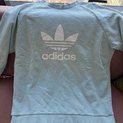 Men’s Baby Blue Adidas Sweatshirt - Size XL