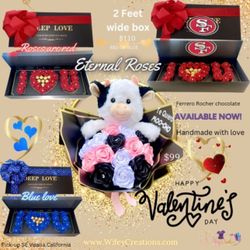 Eternal Rose Bouquet Valentines Day