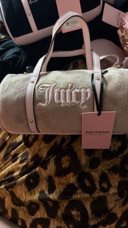 Juicy Couture, Beige, And Pink Purse