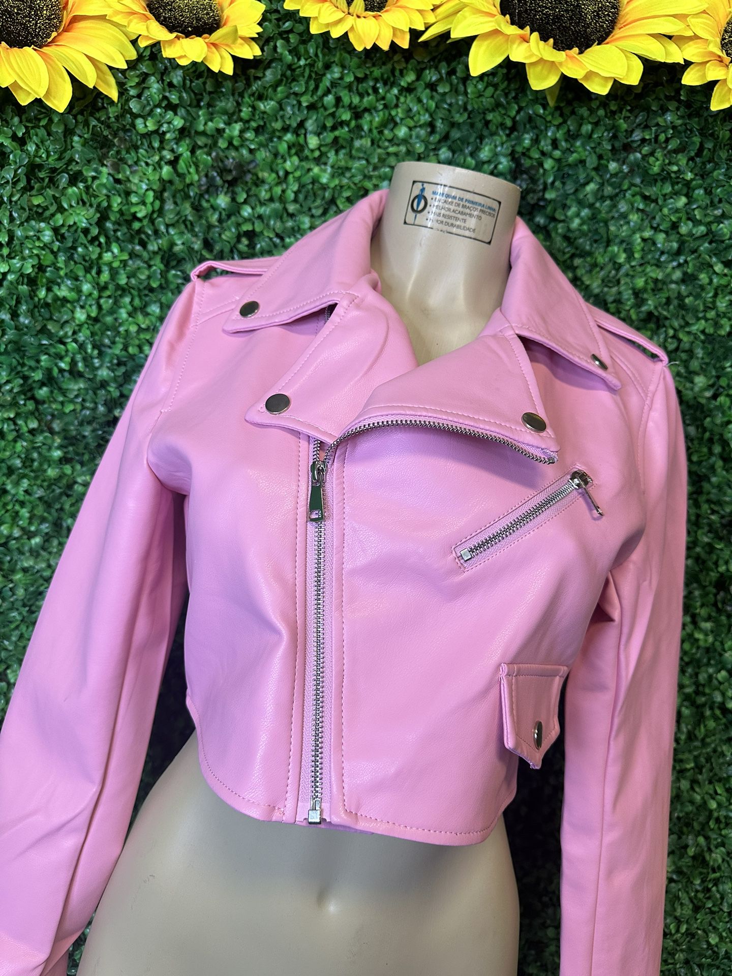 Pink Bubblegum Leather jacket 