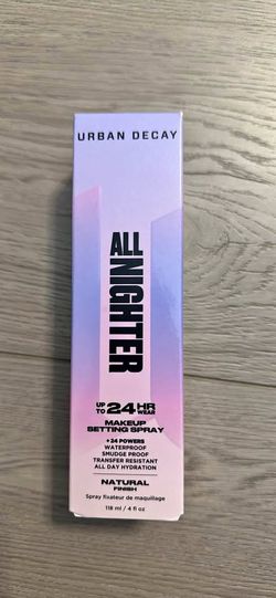NEW full Sz Urban Decay All Nighter 24 hour makeup setting spray natural finish