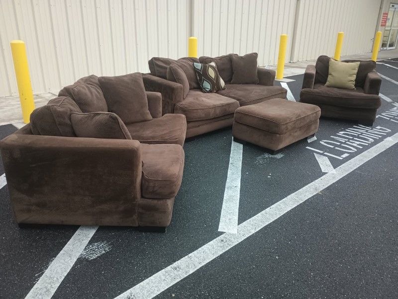4 Piece Sofa Set 
