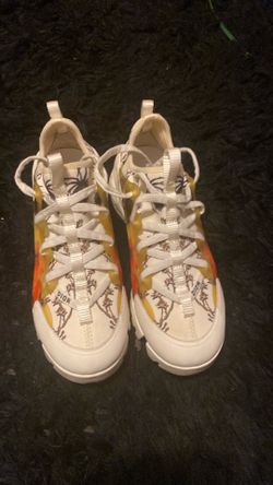 Luxury Designer Floral Print Chunky Sneakers – Women’s Size 8
