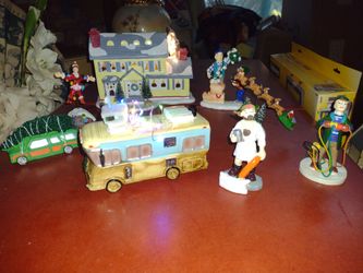 Ceramic Christmas village set